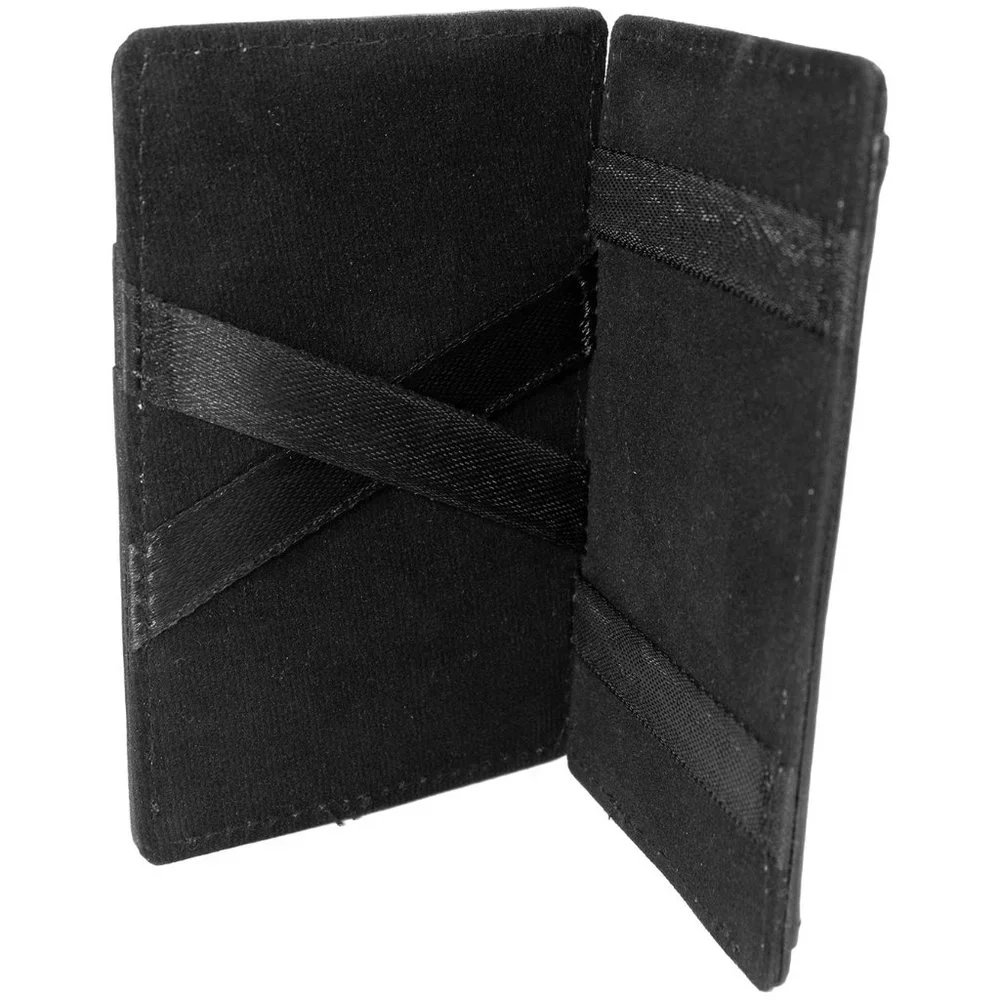 Genuine Leather Magic Wallet, Black Buy 1 Get 1 Free